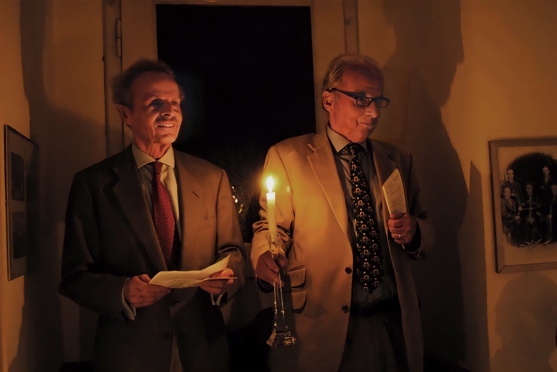 Dr. Eckart und Dr. Jost Prüm bei der Stiftungsgründung 2007